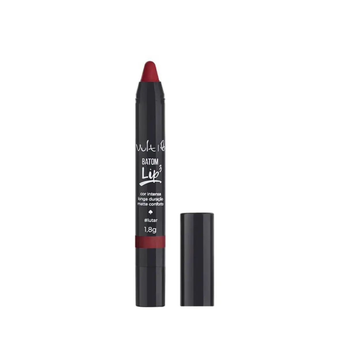 Batom Lápis Retrátil Matte Conforto Lutar Vult Lip3 1,8g