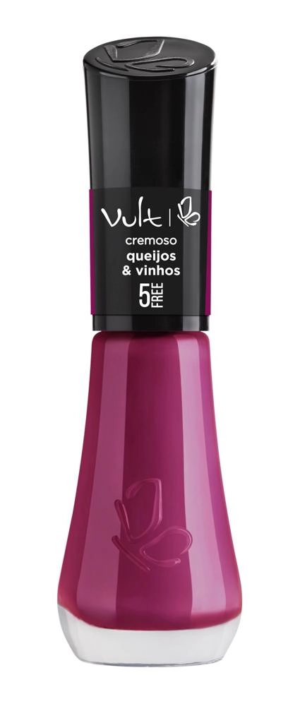 Esmalte Cremoso Queijos Vinhos Vult 5 Free Frasco 8ml