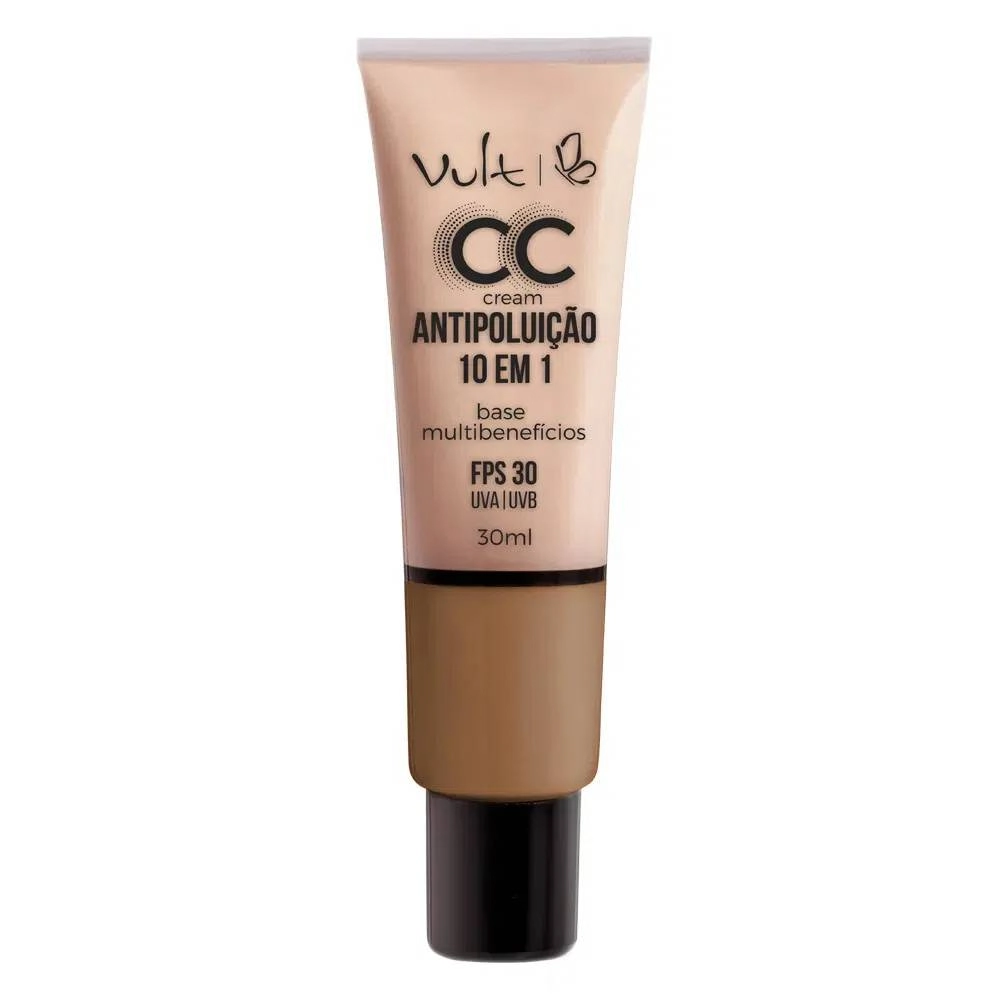 CC Cream Antipoluição 10 em 1 Vult - Base Facial 30ml - MB05