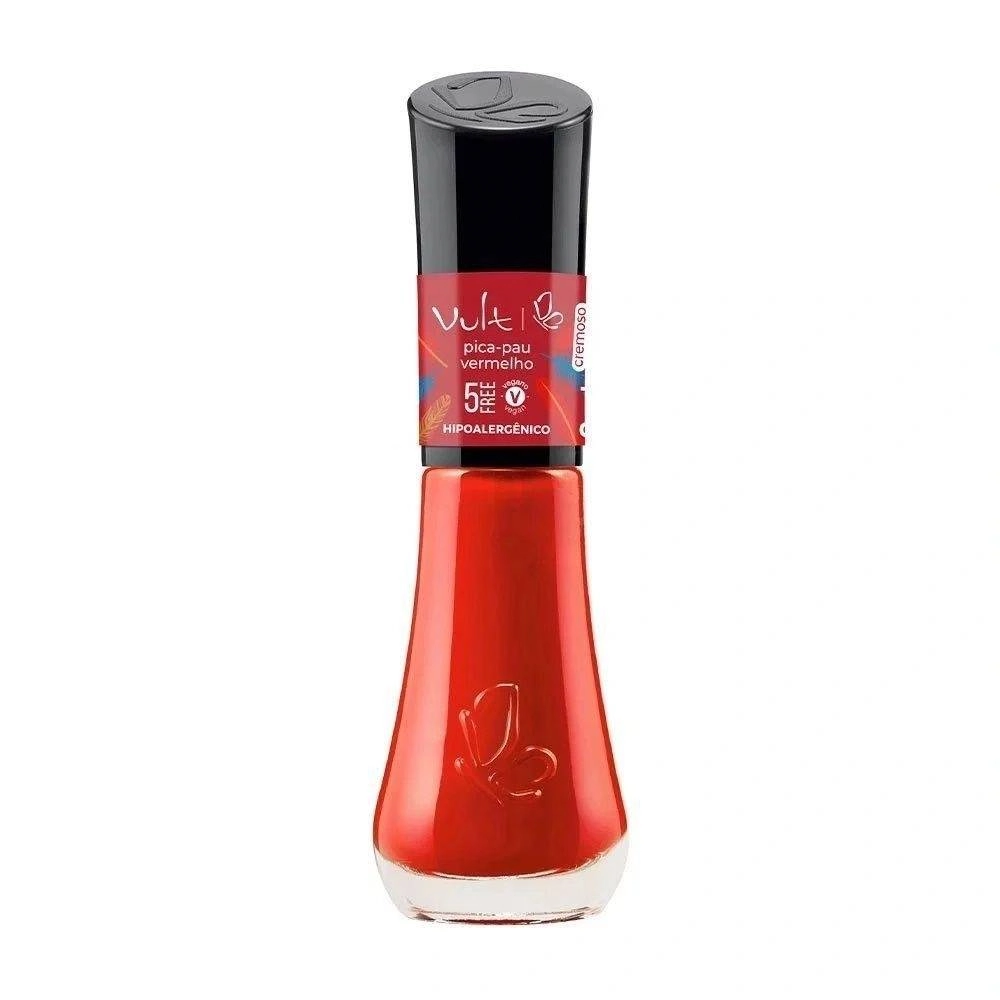 Esmalte Vult Nails 5 Free Pica Pau Vermelho 8ml