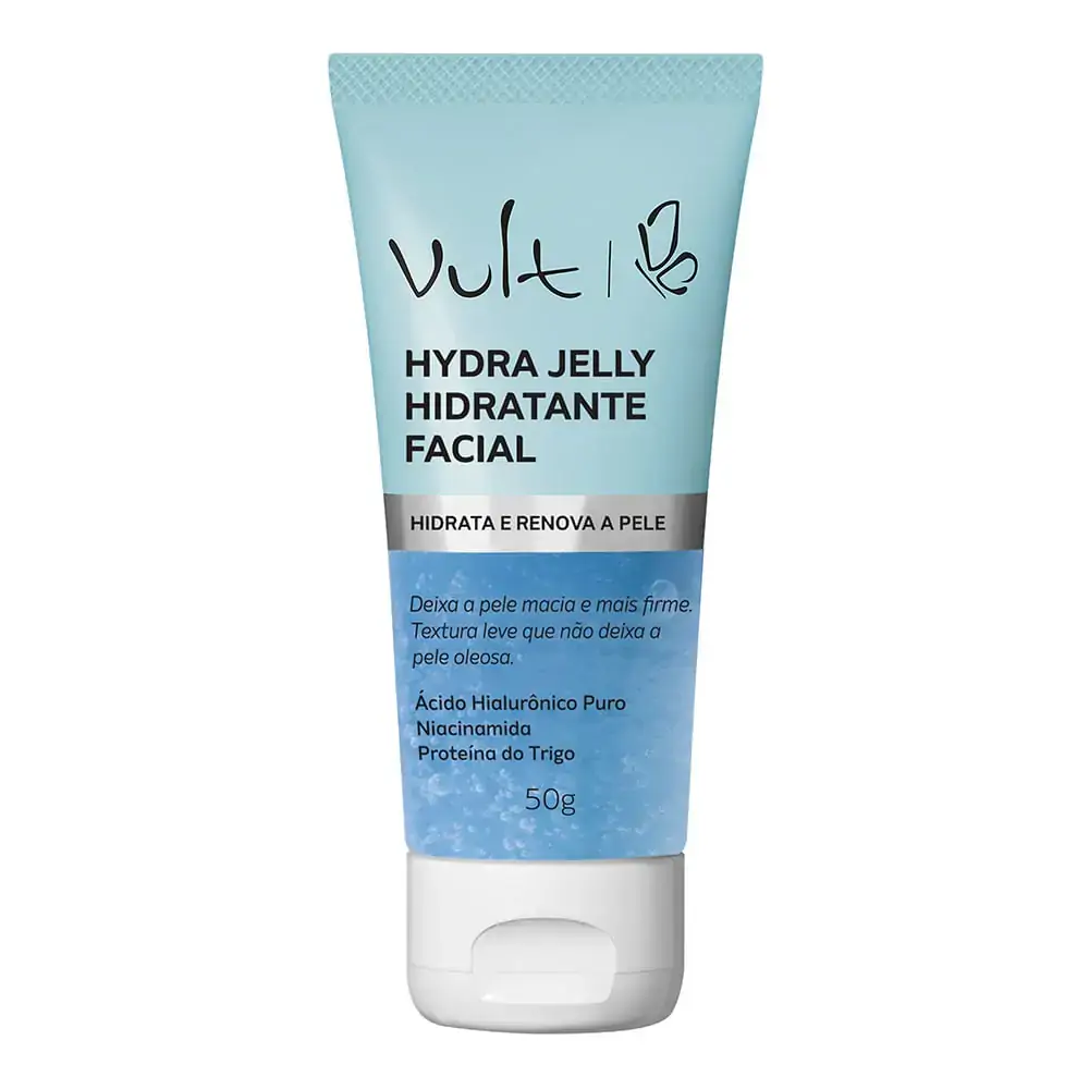 HIDRATANTE FACIAL VULT COM ÁCIDO HIALURÔNICO PURO HYDRA JELLY 50G