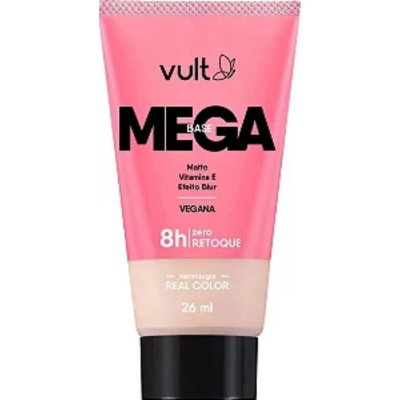 Base Líquida Matte Vult Mega Vegana Cor V180 26ml