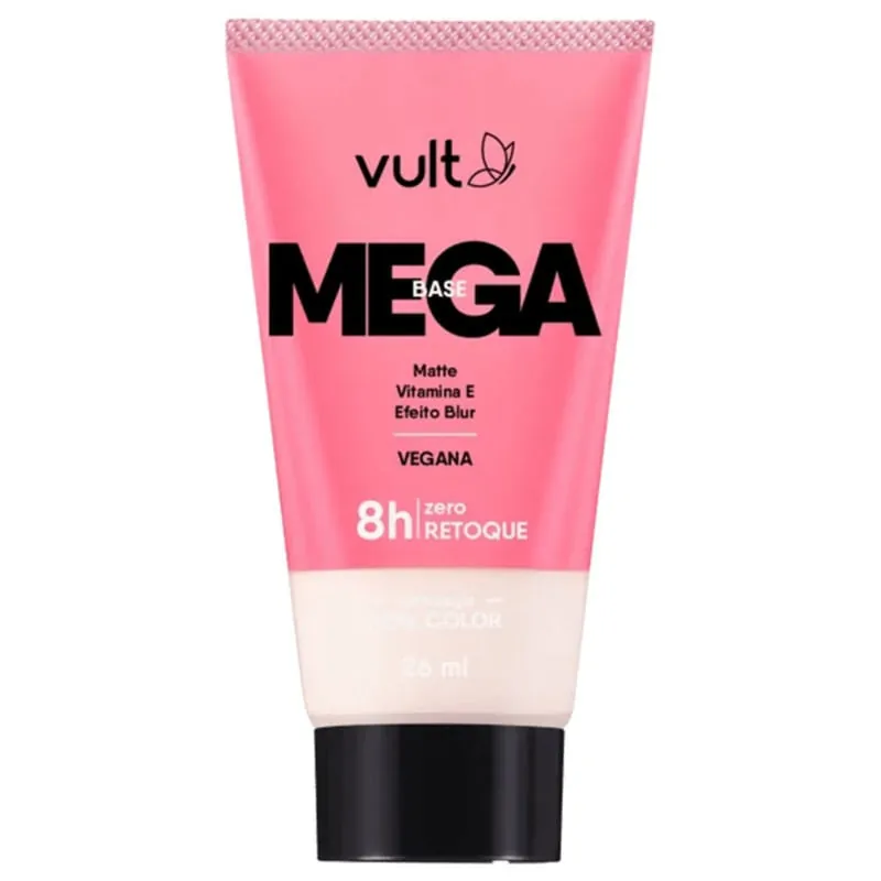 Base Líquida Matte Vult Mega Vegana Cor V100 26ml