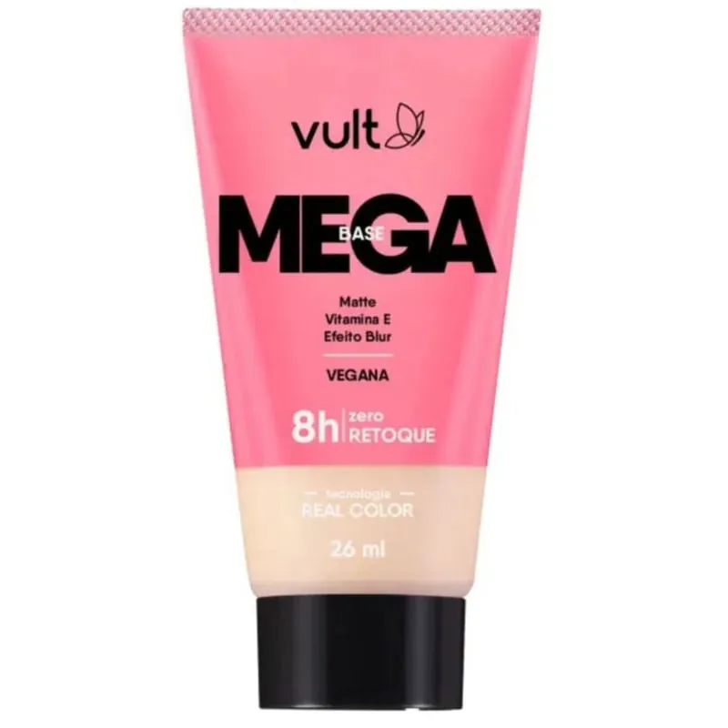 Base Líquida Matte Vult Mega Vegana Cor V220 26ml