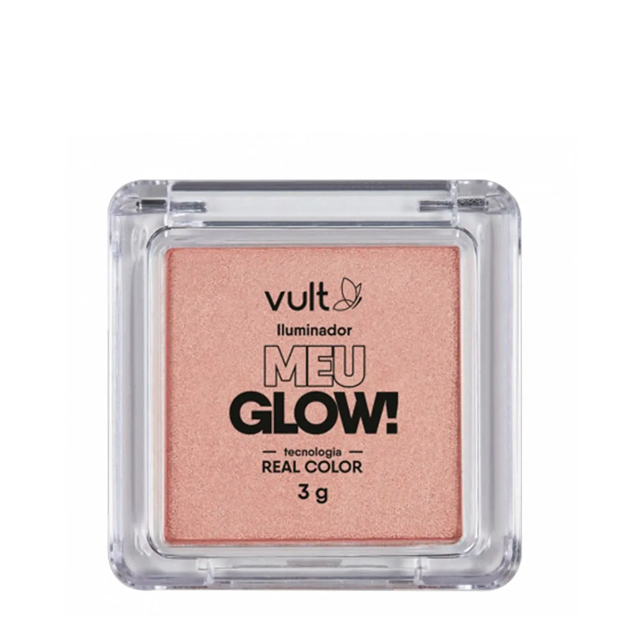 Iluminador Compacto Vult eu Glow! Cor Champagne 3g