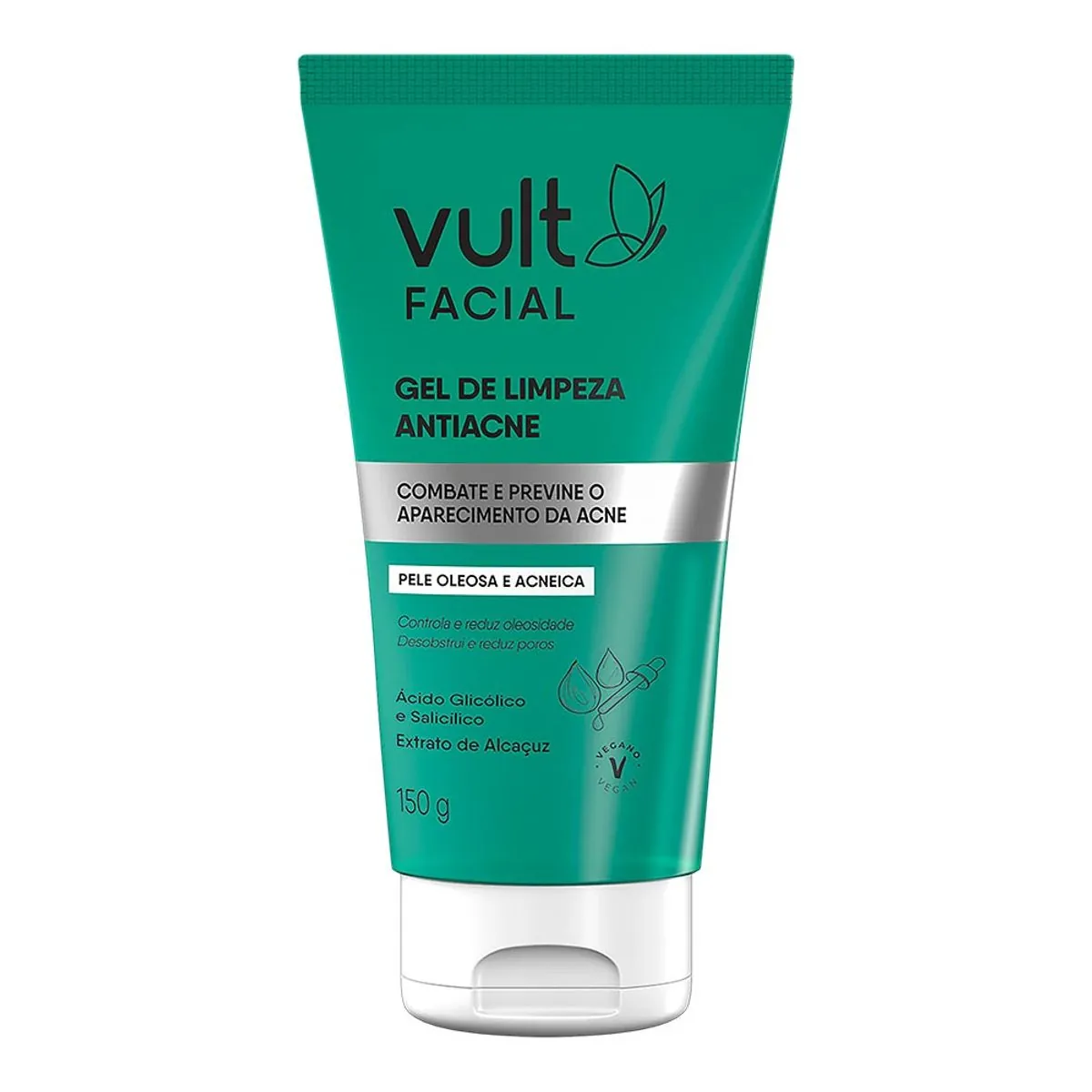 Gel De Limpeza Antiacne Vult Facial Bisnaga 150g