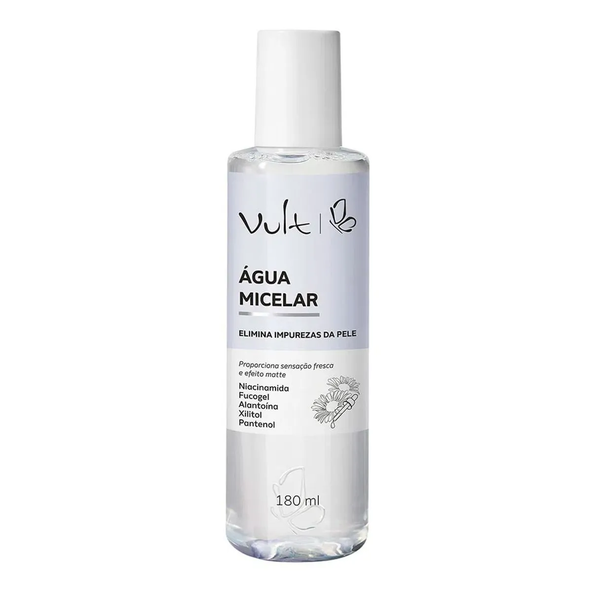 água Micelar Efeito Matte Vult Facial Frasco 200ml