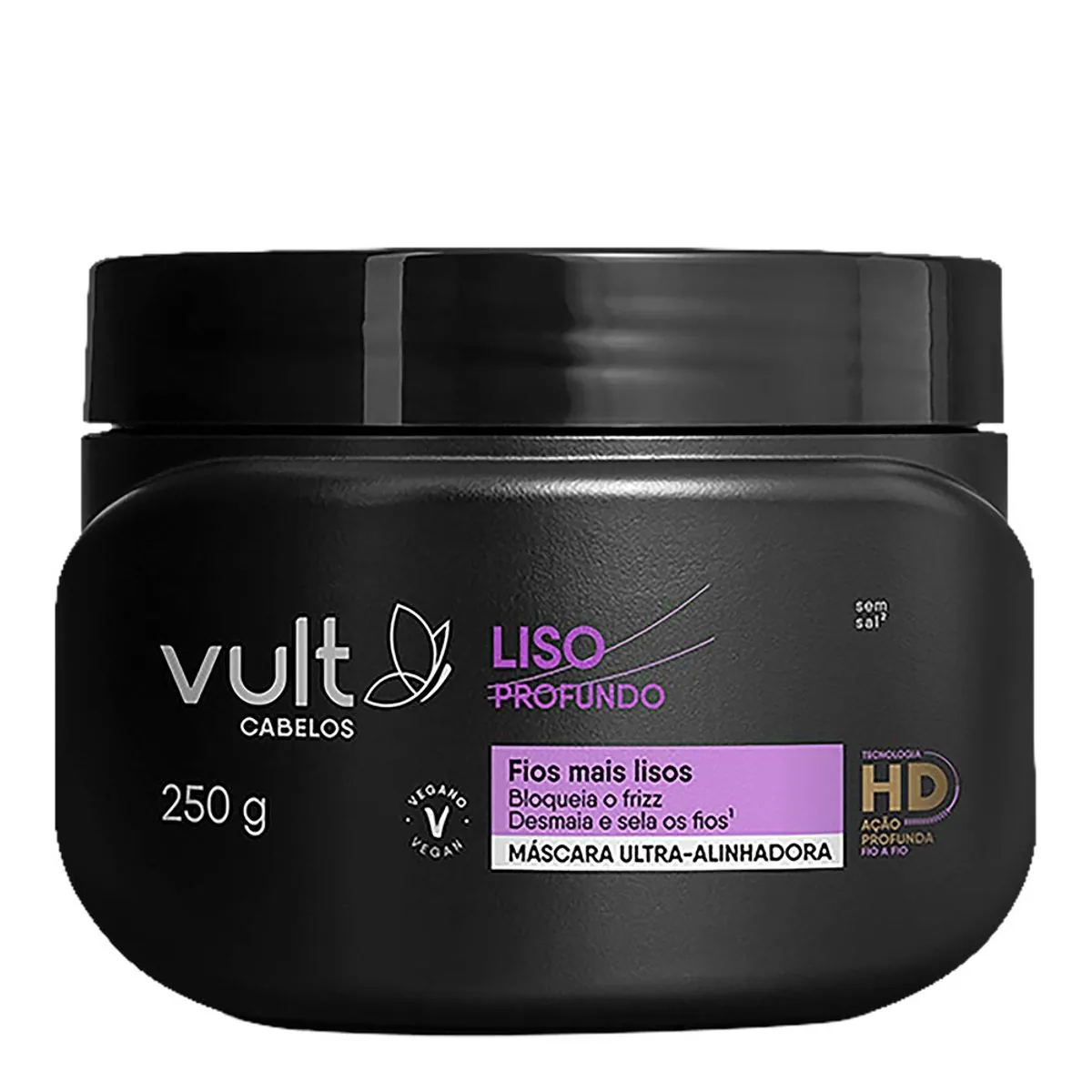 Máscara Vult Cabelos Liso Profundo Pote 250g