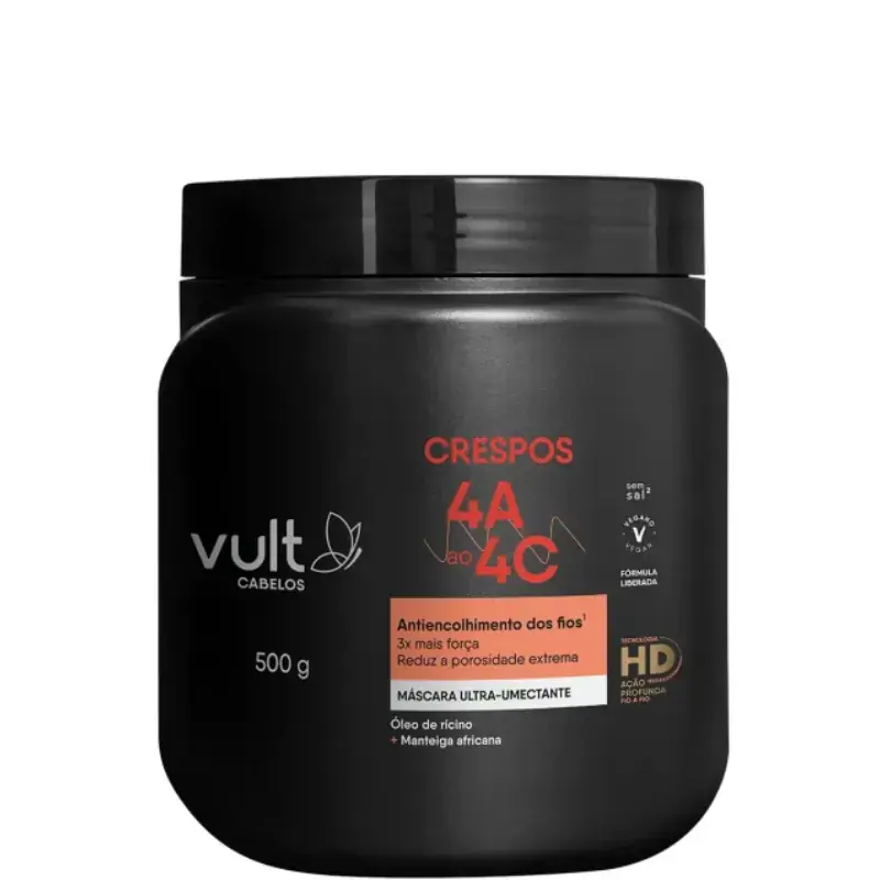 Máscara Vult Cabelos Crespos Pote 500g