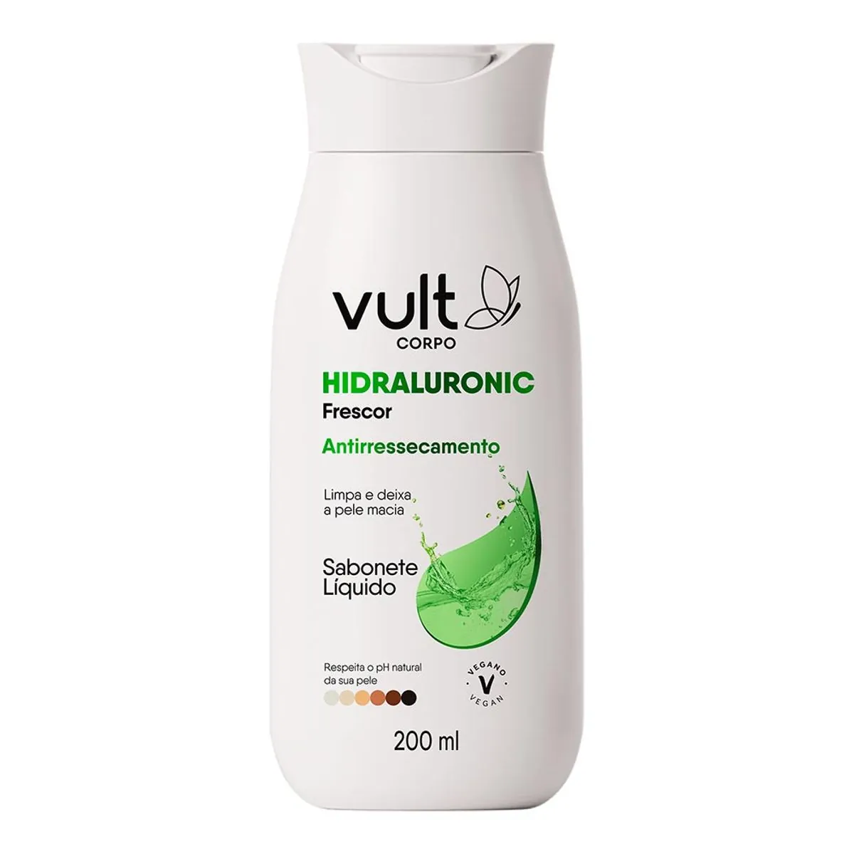 Sabonete Líquido Frescor Vult Corpo Hidraluronic Frasco 200ml