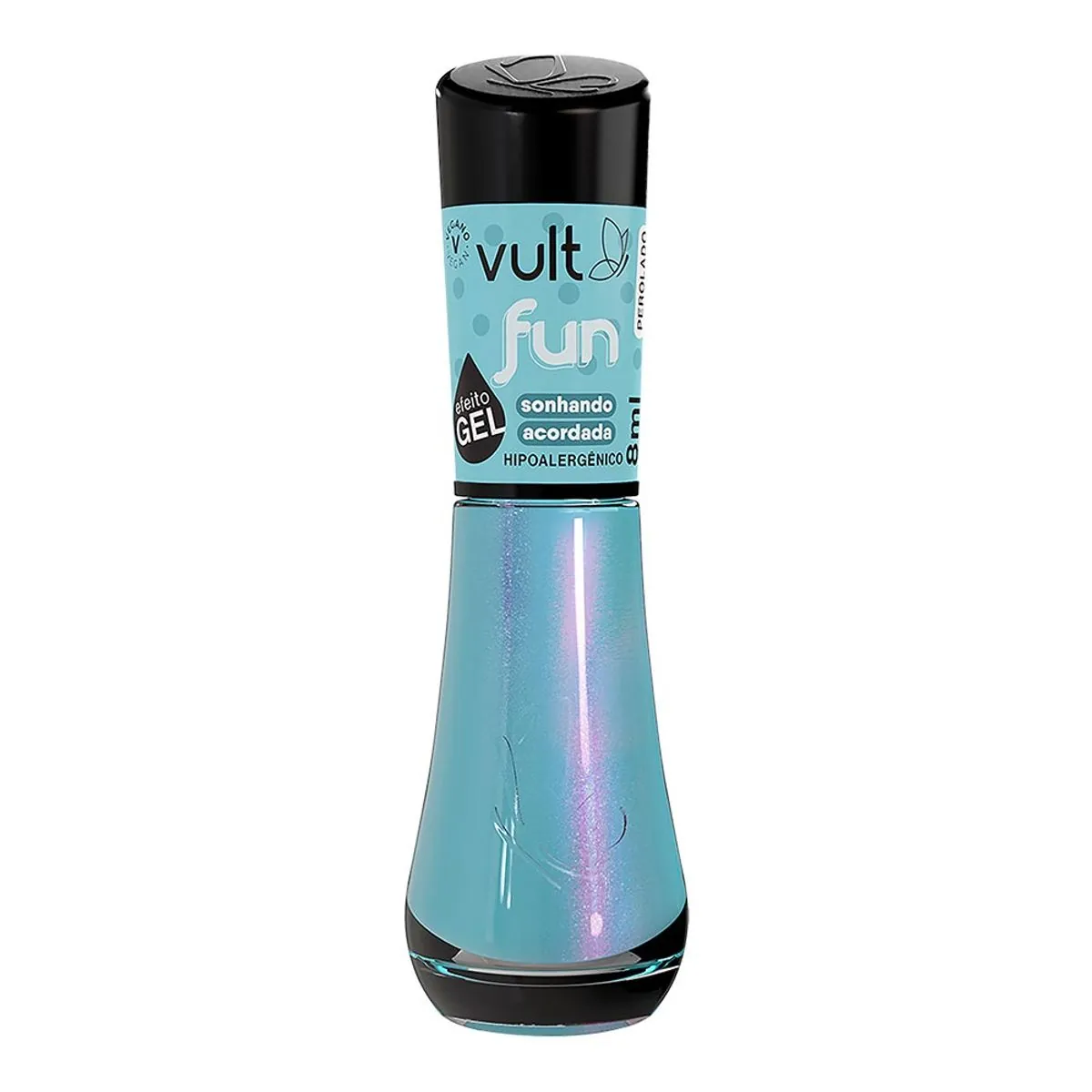 Esmalte Perolado Efeito Gel Sonhando Acordada Vult Fun Frasco 8ml