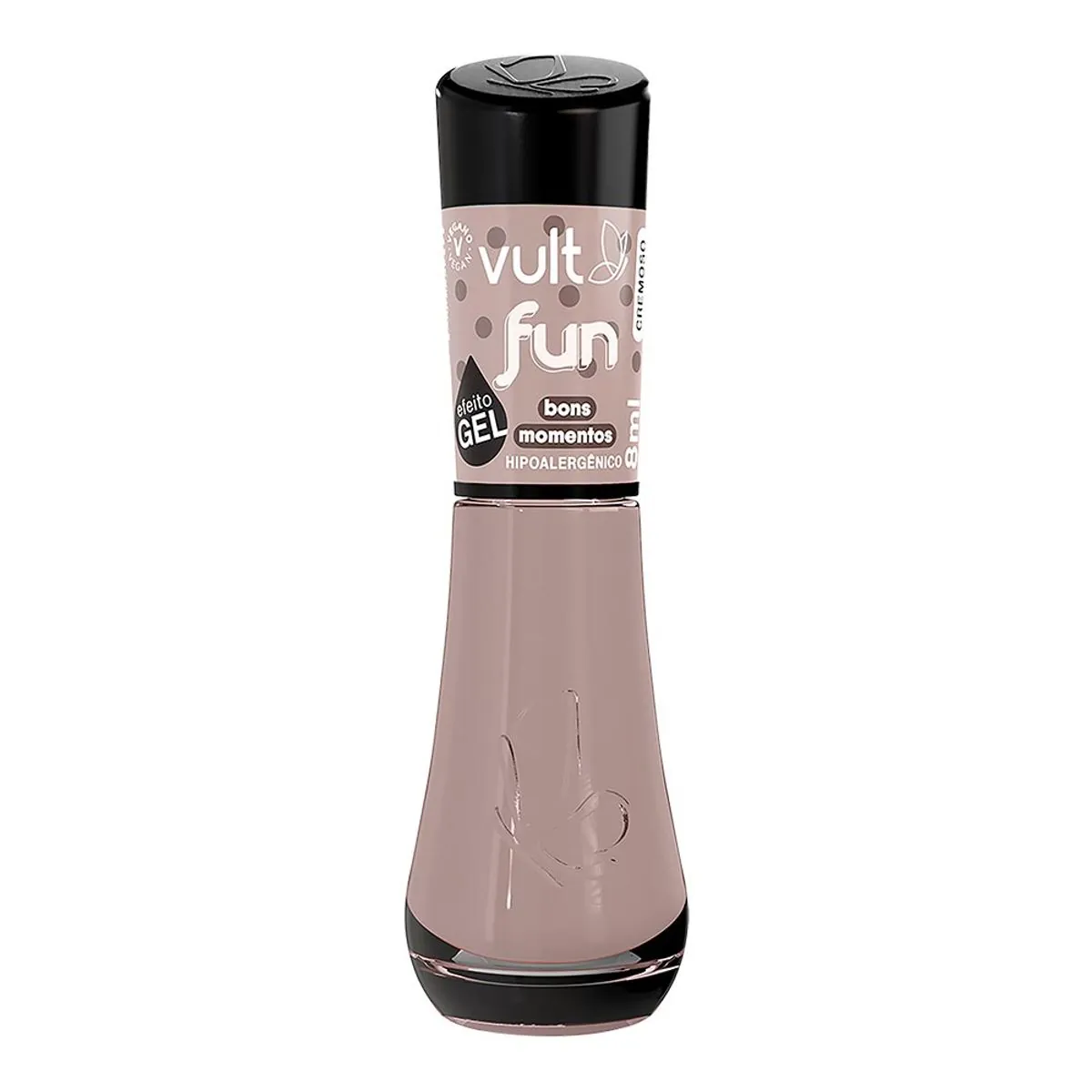 Esmalte Cremoso Efeito Gel Bons Momentos Vult Fun Frasco 8ml
