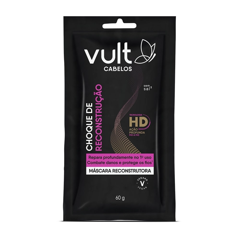 Mascara Tratamento Vult Choque Reconstrucao Sache 60g