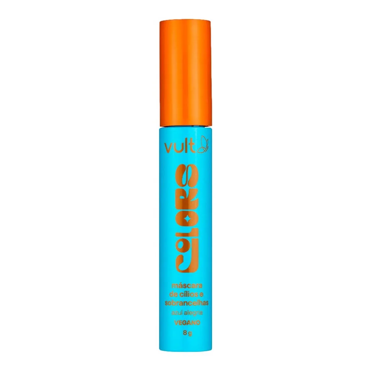 Máscara Para Cílios E Sobrancelhas Azul Alegria Vult Colors 8g
