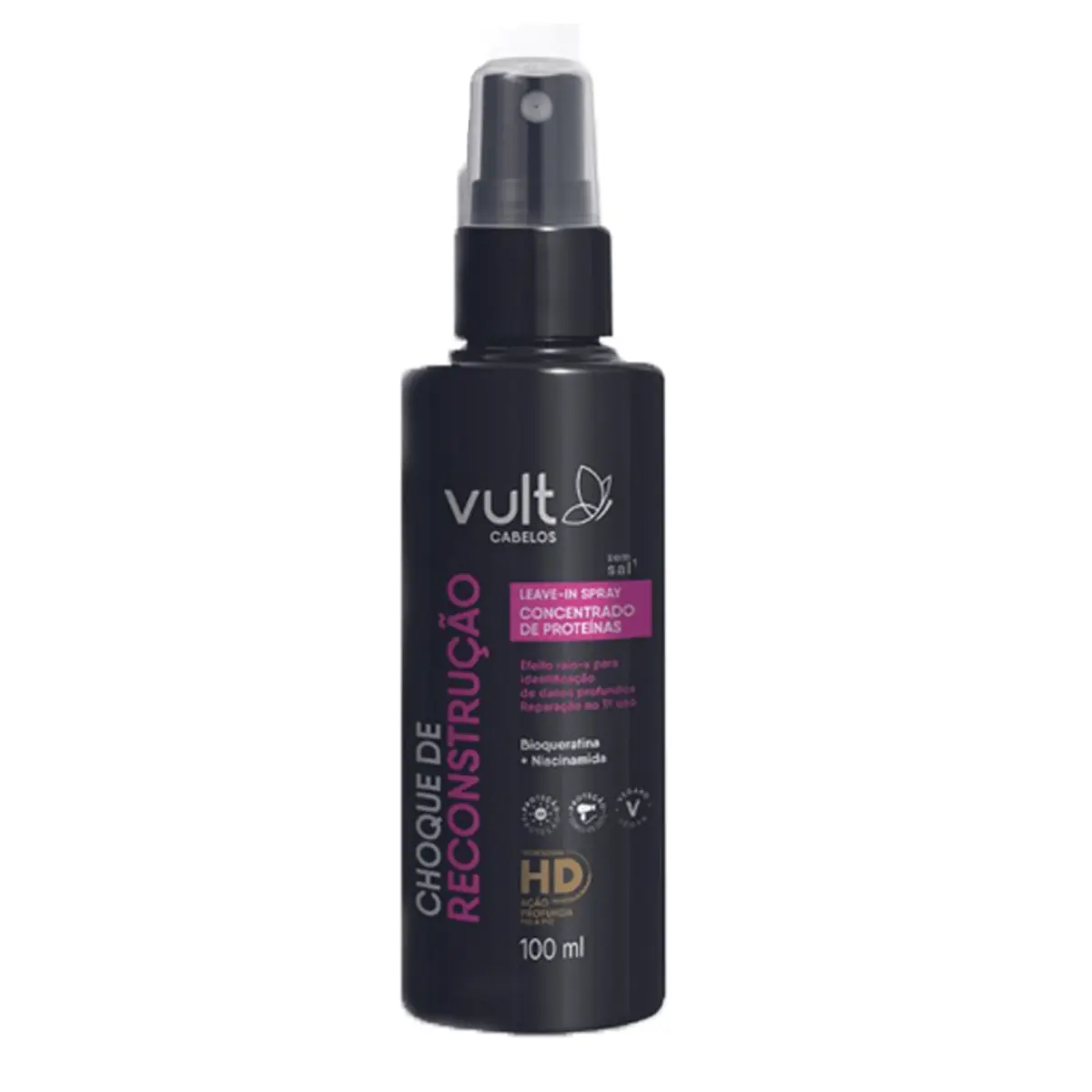 Leave In Vult Cabelos Choque De Reconstrução Frasco 100ml