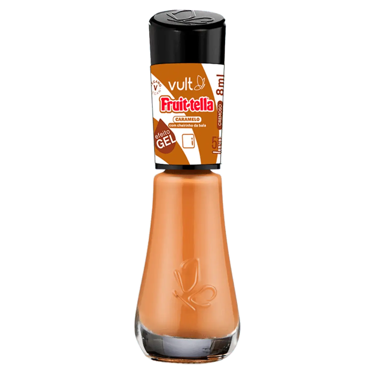 Esmalte Cremoso Efeito Gel Caramelo Vult Fruit Tella Frasco 8ml