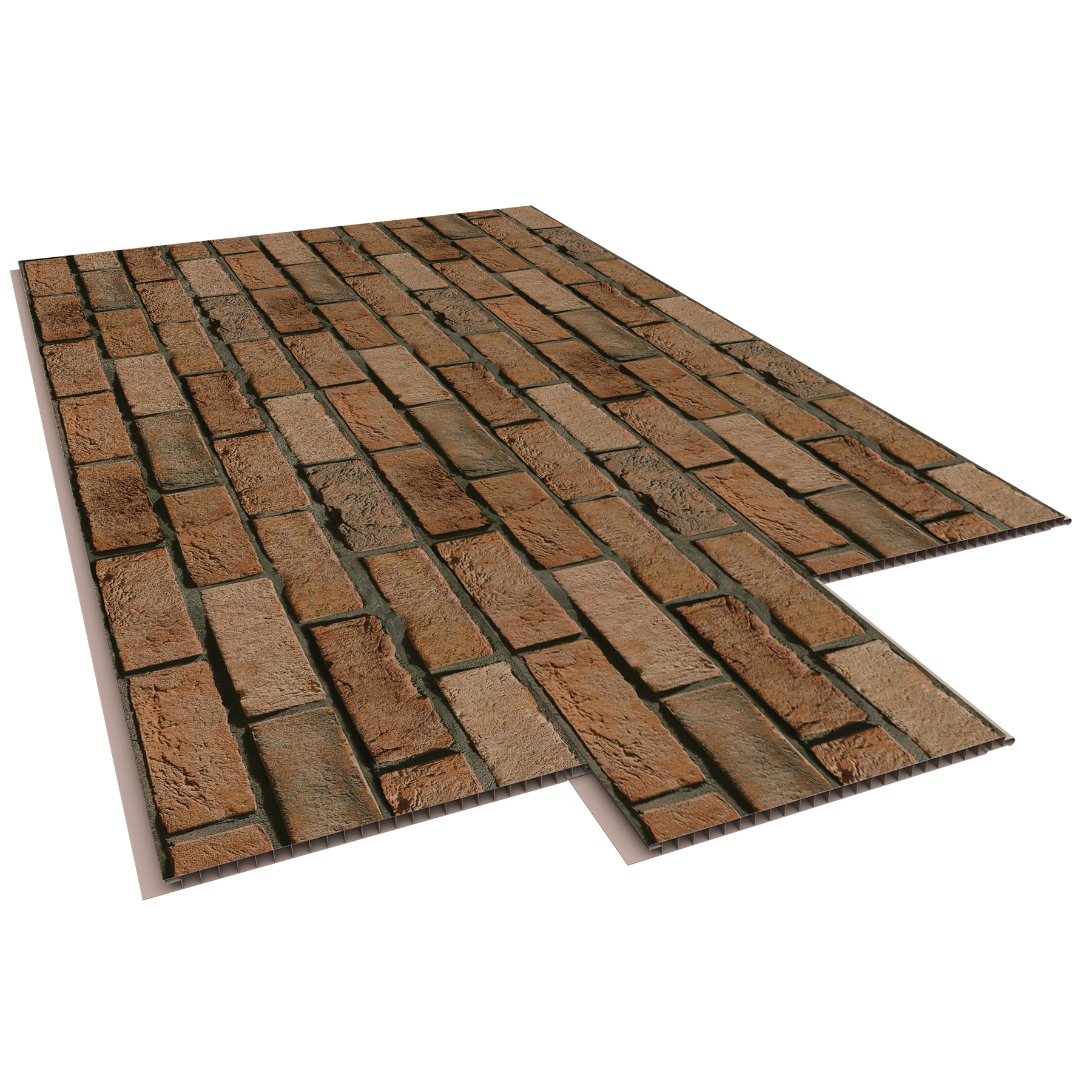Painel de PVC para Revestimento 4mm Tijolo 25x270cm Rustic Plasbil - Metro m²