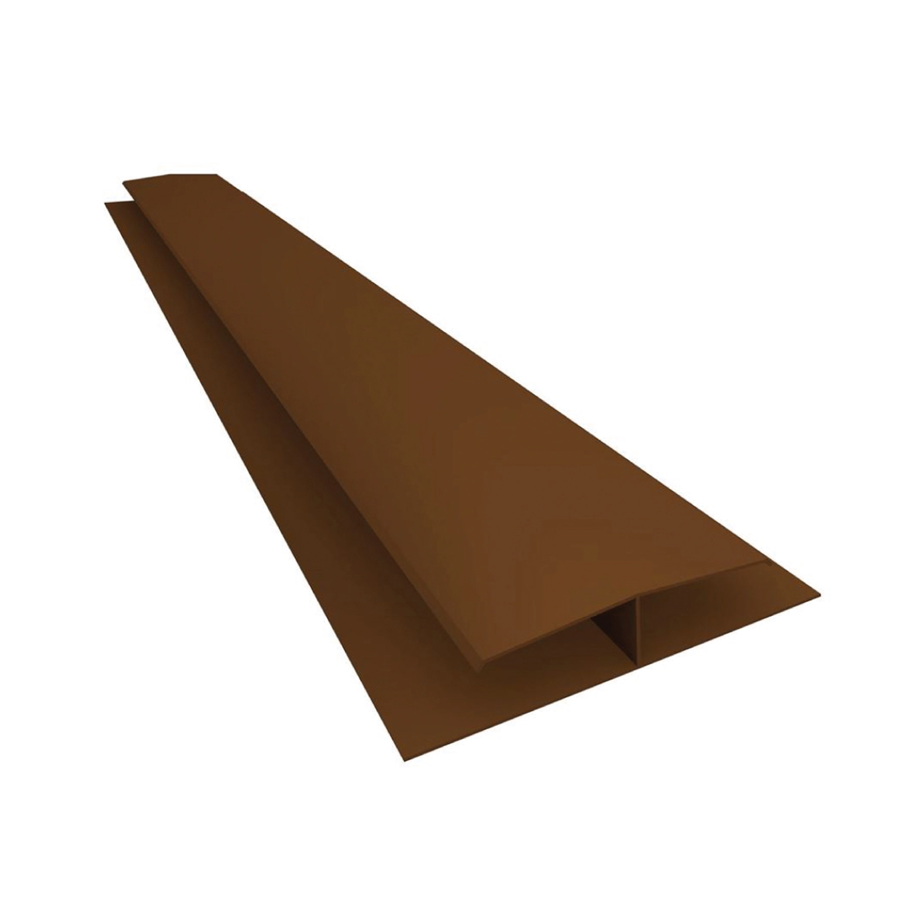 Emenda Rigida em PVC tipo H Mogno 3M Plasbil