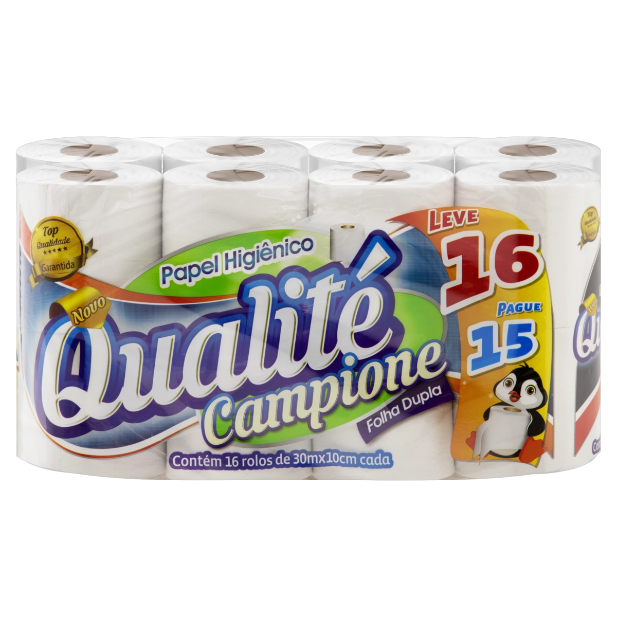 Papel Higienico Qualite Folha Dupla 30m Lv16 Pg15