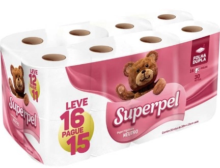Papel Higiênico Superpel 16un