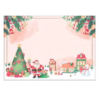 Jogo Americano Papel Ret Natal C/6 Ref.7927