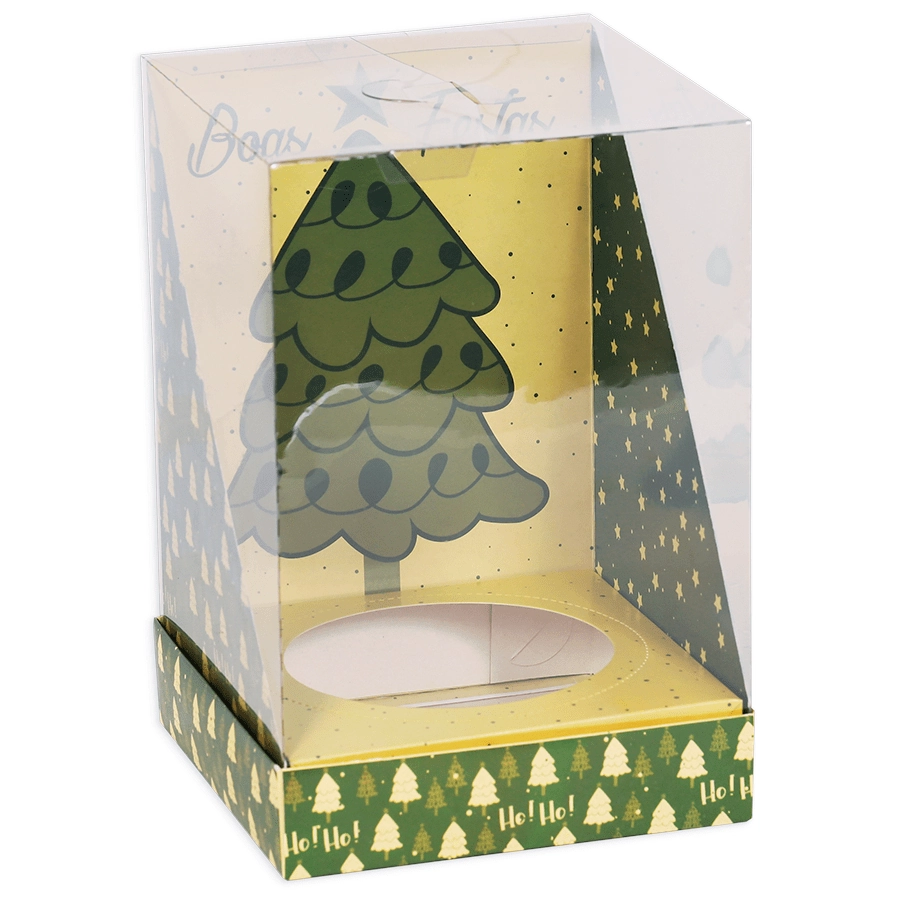 Cx Panet Vitrine Bosque Natal 20 Un Decora Doces