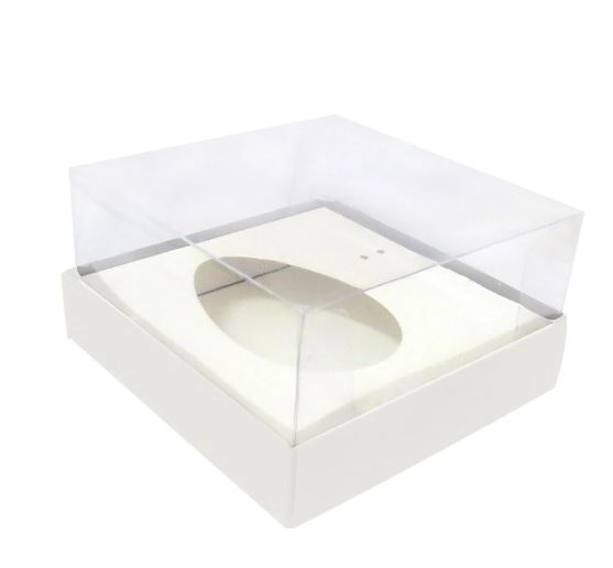 Caixa Ovo 100/150g Branco Decora Doces