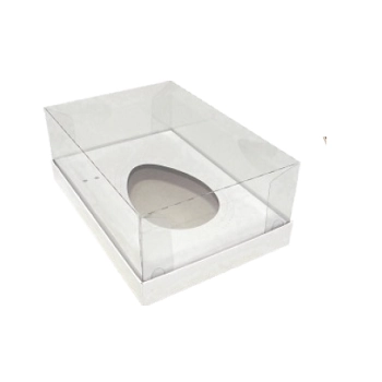 Caixa Ovo 250/350/500g Branco Decora Doces