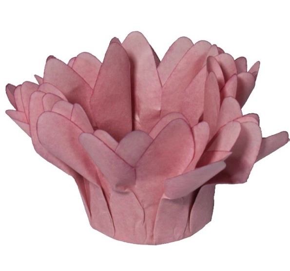 Forminha Madri Rosa Seco C/30un Decora Doces