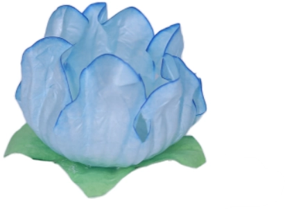 Forma Flor Stylo Azul Claro C/25un Decora Doces