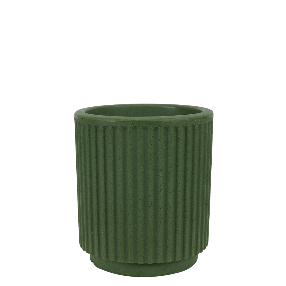 Vaso Sp 27 Cilindro Verde Artstone 20x23cm R.0980.020.023.53 Palash