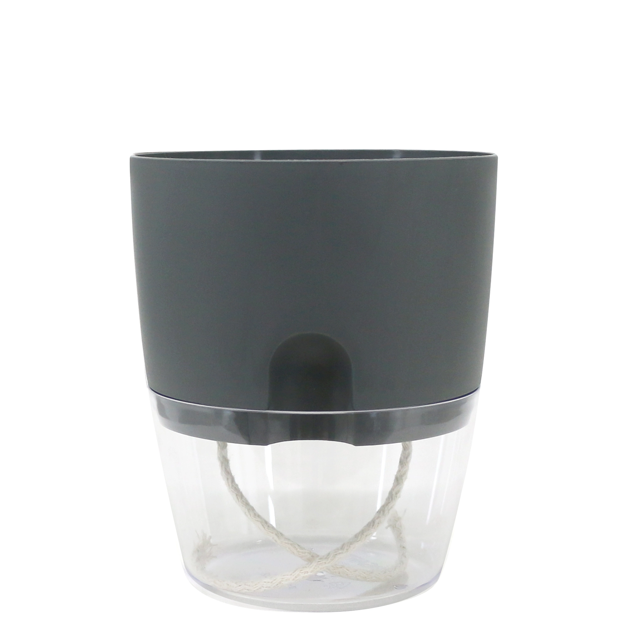 Vaso Acqua Auto Irrigavel Grafite 15x18cm I.acqu.015.018.04 Palash