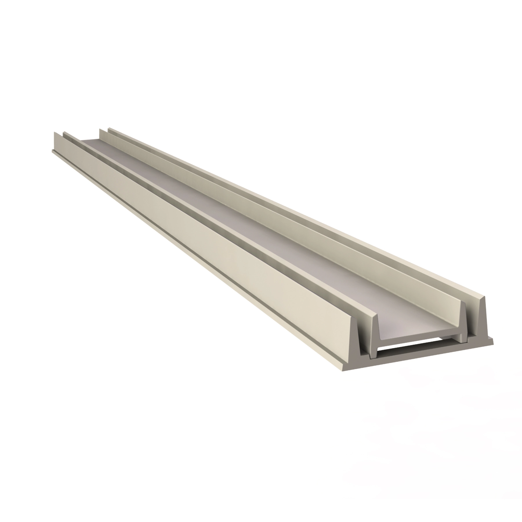Conjunto Grelha e Porta Grelha com Caixilho Linear Externo para Veículos Leves Alumínio 8x100cm Bege GDA