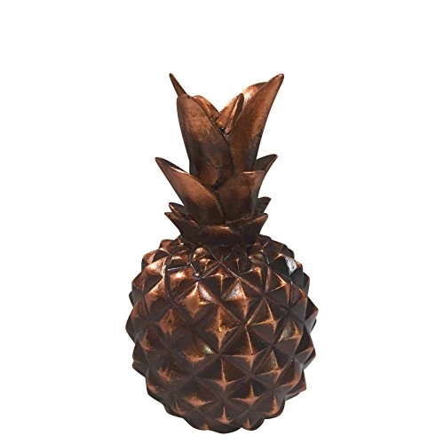 Estatueta Dayhome 15cm Abacaxi Cobre