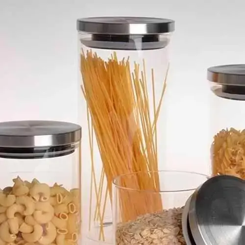 Pote Borosilicato Tampa Prata 1,8L - Zahav