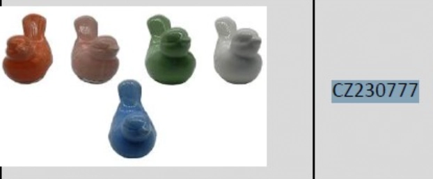 Enfeite Decorativo Porcelana Sortido 10,8x6,5cm