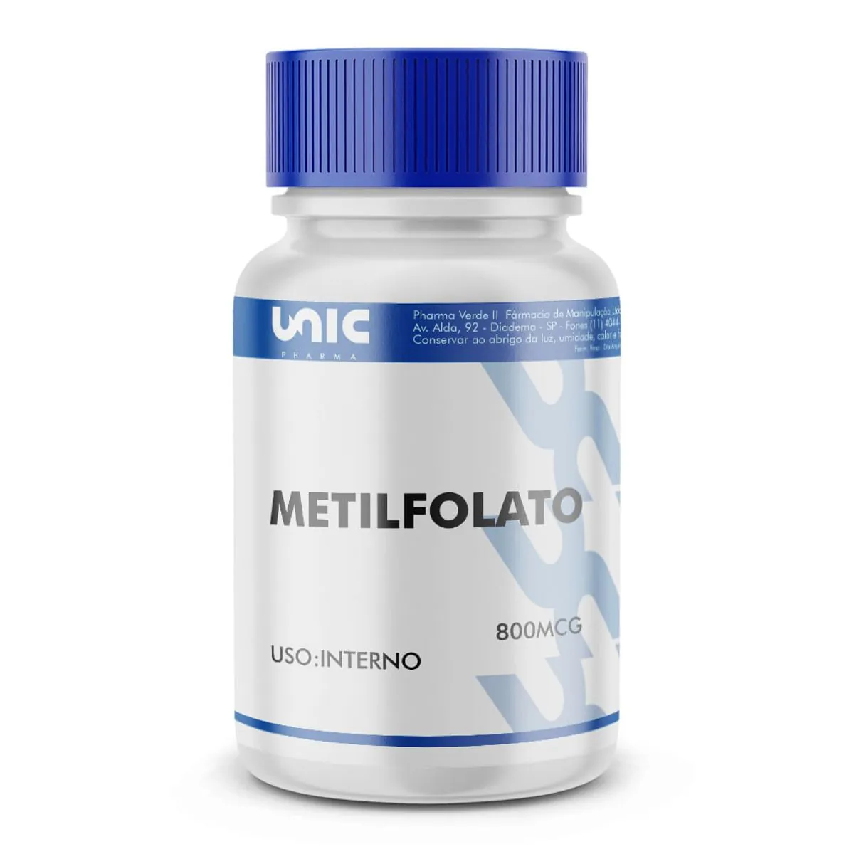 Metilfolato 800mcg em Cápsulas 120 Cápsulas