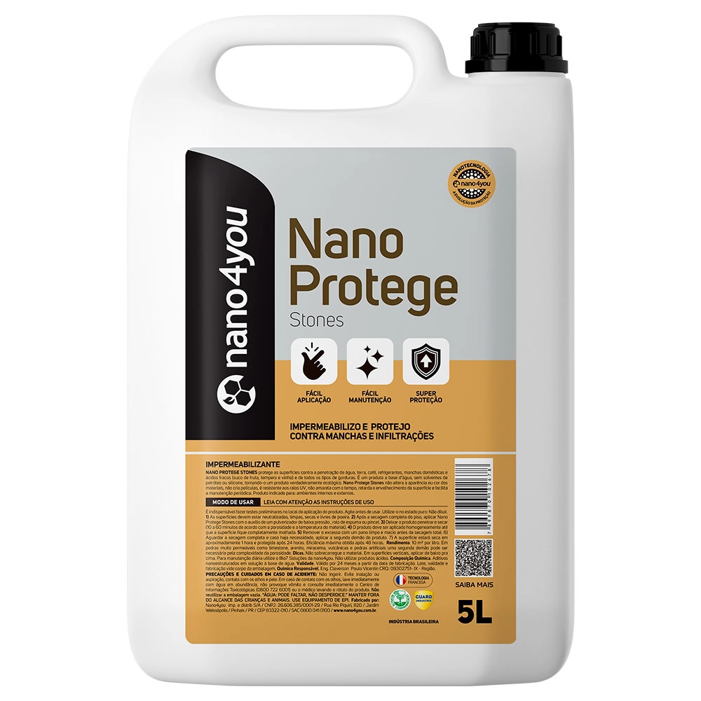 Protege Super Stones Proteção Contra Penetração De Sujeiras Manchas Domésticas E Ácidos Fracos - Nano4you