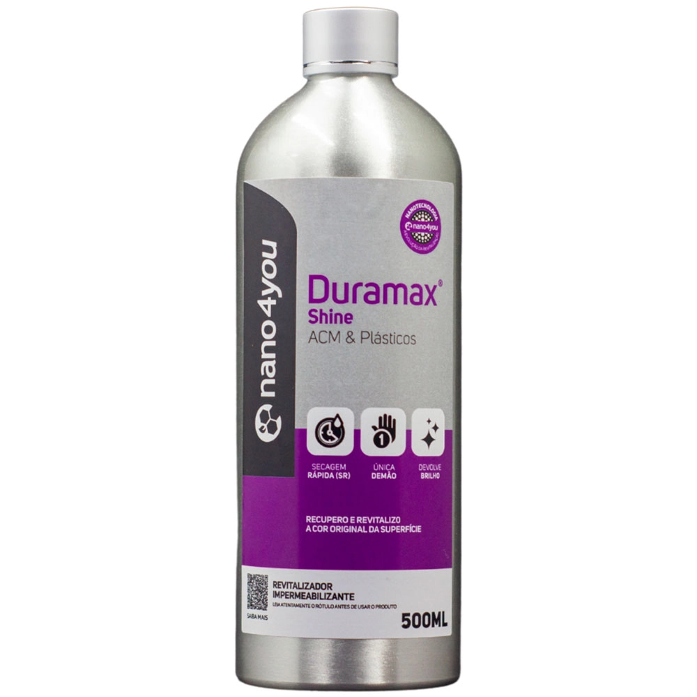 Revitalizador Protetor Acm Plásticos Proteção Uv Nano Revestimento Duramax Shine 500 Ml - Nano4you