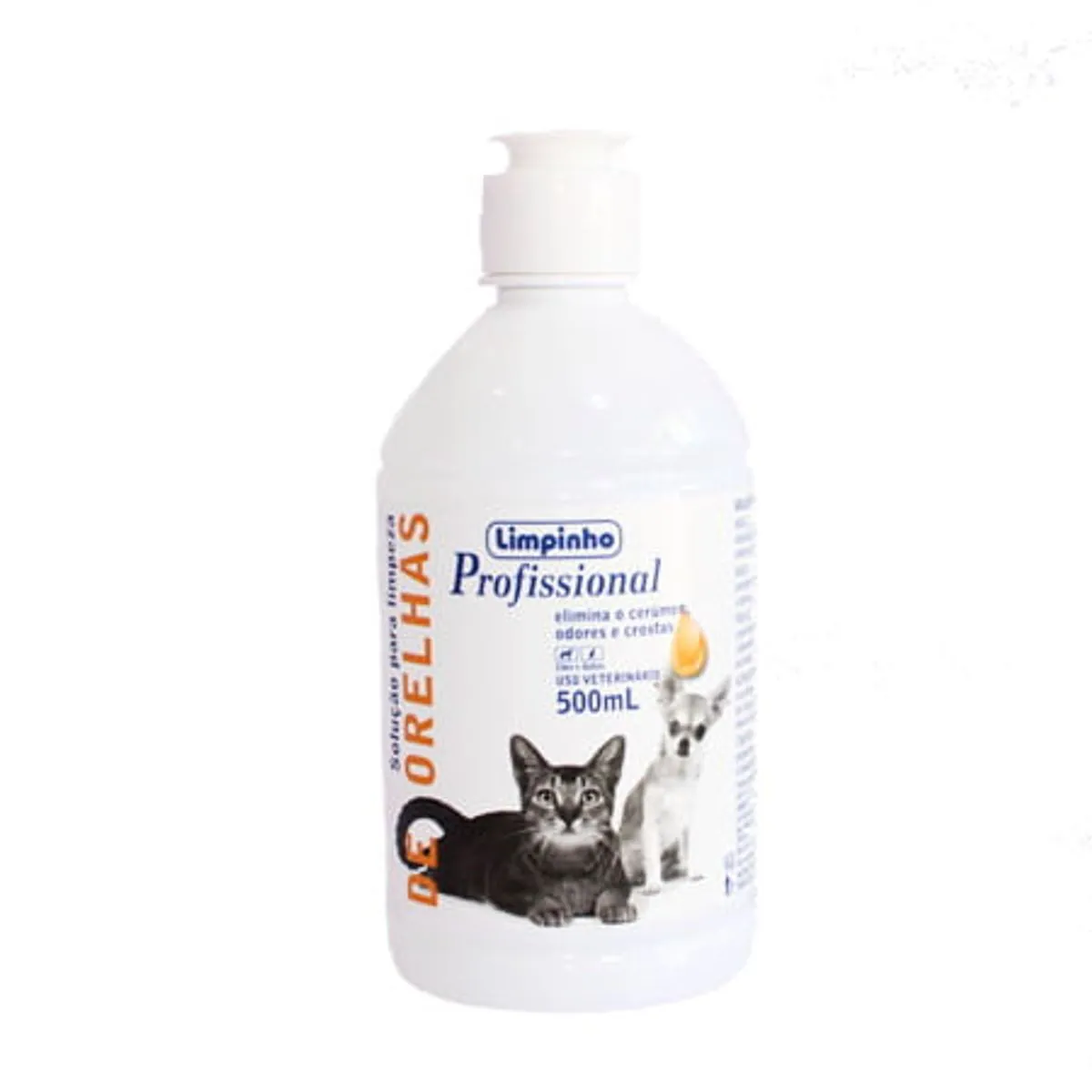Loção Limpadora De Orelhas Para Cães E Gatos Limpinho 500ml