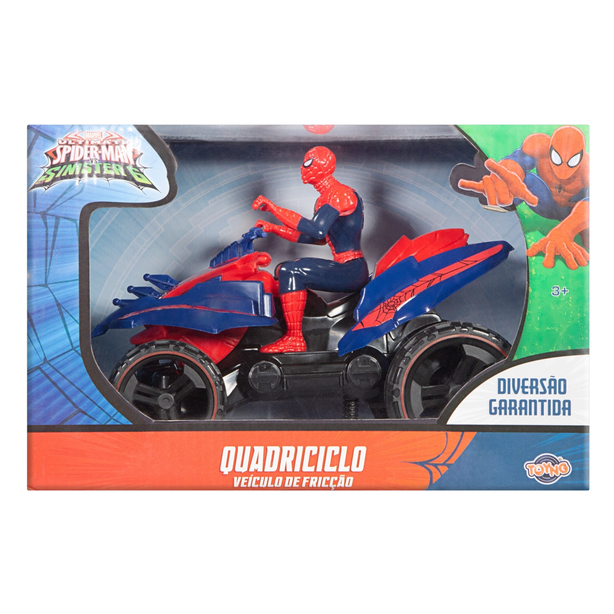 Quadriciclo De Fricção Ultimate Spider Man Vs Sinister 6 Toyng Marvel