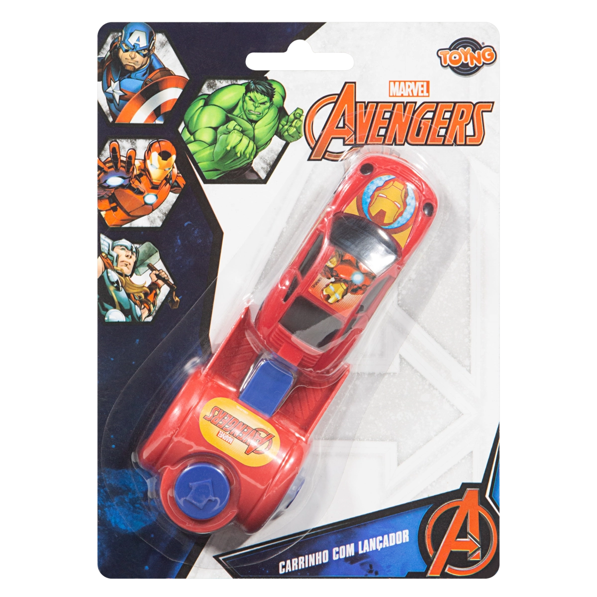 Carrinho Com Lançador Avengers Toyng Marvel