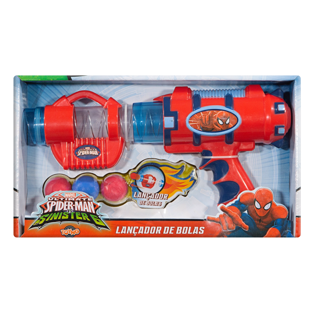 Lançador De Bolas Ultimate Spider Man Vs Sinister 6 Toyng Marvel