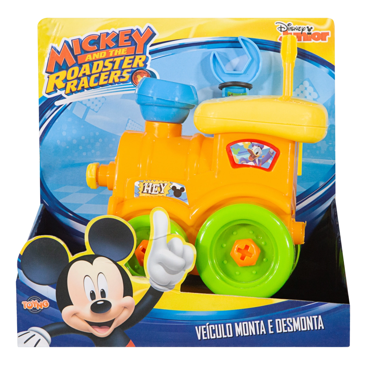 Carrinho Monta E Desmonta Mickey And The Roadster Racers Toyng Disney Junior