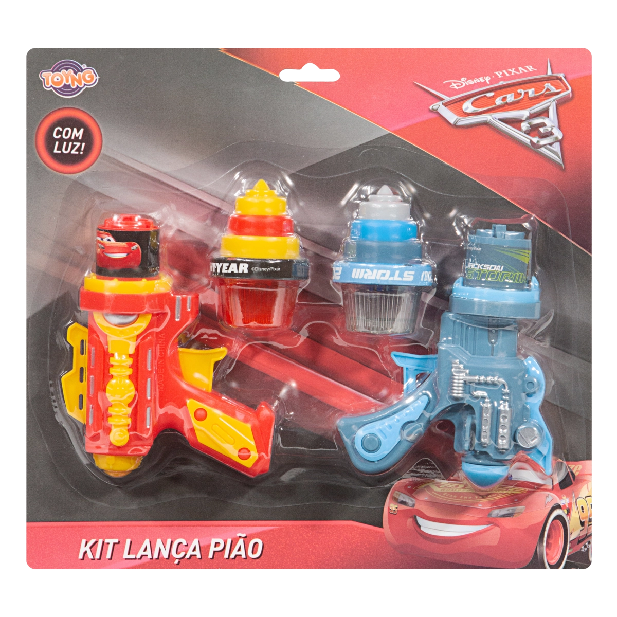 Kit Lança Pião Cars 3 Toyng