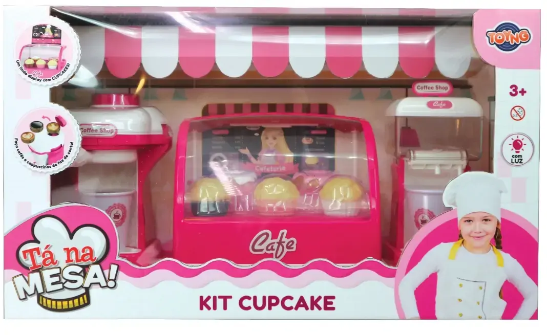 Ki Cafeteria Com Cupcakes A Pilha Toyng