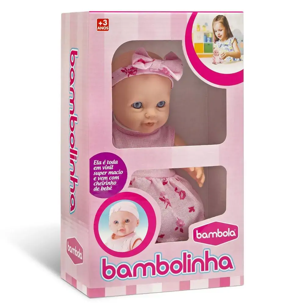 Brinq Boneca Bebe Bambolinha C/ Cheirinho