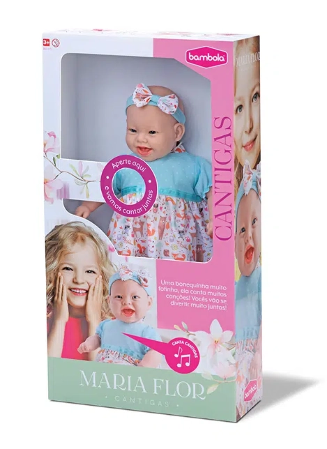 Boneca Maria Flor Cantigas Bambola
