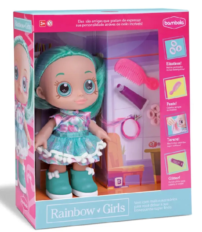 Boneca Rainbow Mint/733/bambola