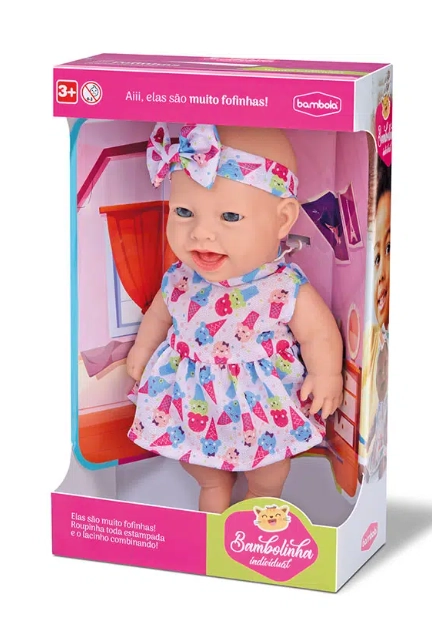 Boneca Bambolinha 34cm Ref.741 Bambola